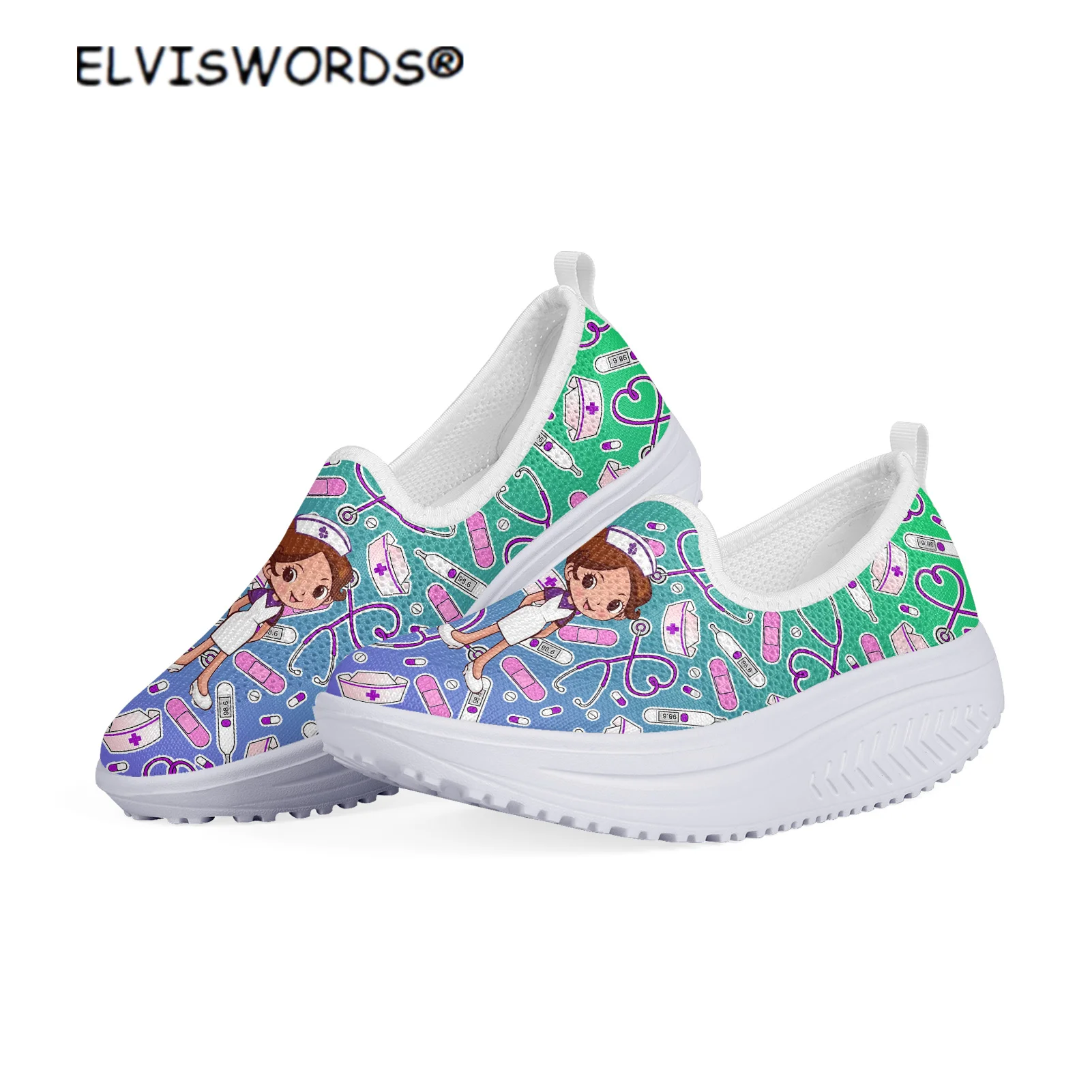 Кроссовки ELVISWORDS женские, удобная обувь на плоской платформе, повседневные прогулочные кеды, без застежки, для медсестер
Кроссовки ELVISWORDS женские, удобная обувь на плоской платформе, повседневные прогулочные кеды, без застежки, для медсестер