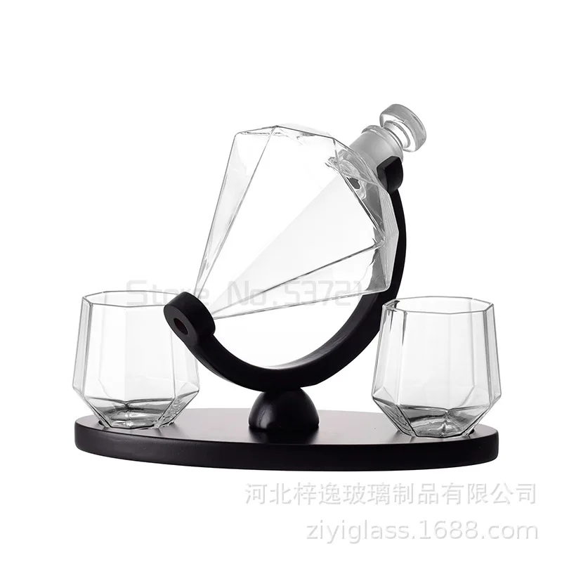 Hot style diamond decanter set high borosilicate glass decanter whiskey decanter diamond bottle
Hot style diamond decanter set high borosilicate glass decanter whiskey decanter diamond bottle