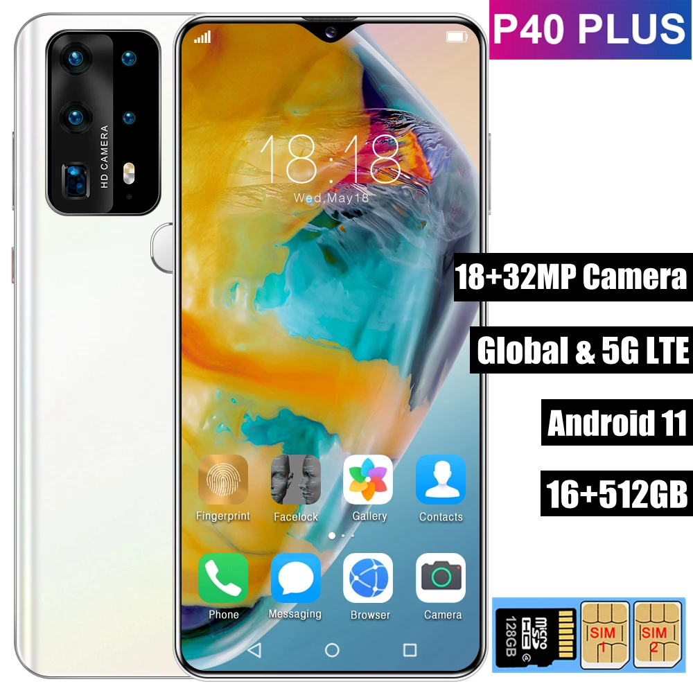 Super Flagship P40 Plus 6.8Inch 16+512GB Android11 Global Version Smartphone 32MP Camera 8 Cores Dual SIM Card 5G LTE Cell Phone
Super Flagship P40 Plus 6.8Inch 16+512GB Android11 Global Version Smartphone 32MP Camera 8 Cores Dual SIM Card 5G LTE Cell Phone