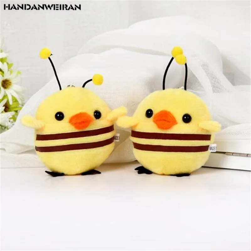 1Pcs 10CM New Creative Christmas Gift Chick Turned Into A Bee Doll Pendant Plush Toy Animal Stuffed For Girls&Boys HANDANWEIRAN
1Pcs 10CM New Creative Christmas Gift Chick Turned Into A Bee Doll Pendant Plush Toy Animal Stuffed For Girls&Boys HANDANWEIRAN