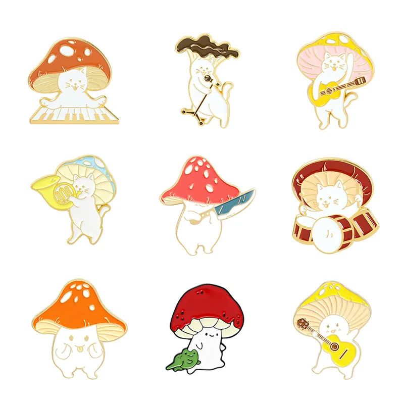 19 Styles Cute Mushroom Animal Brooch Bag Clothes Backpack Lapel Enamel Pin Badges Jewelry Gift For Friend Women Accessories
19 Styles Cute Mushroom Animal Brooch Bag Clothes Backpack Lapel Enamel Pin Badges Jewelry Gift For Friend Women Accessories
