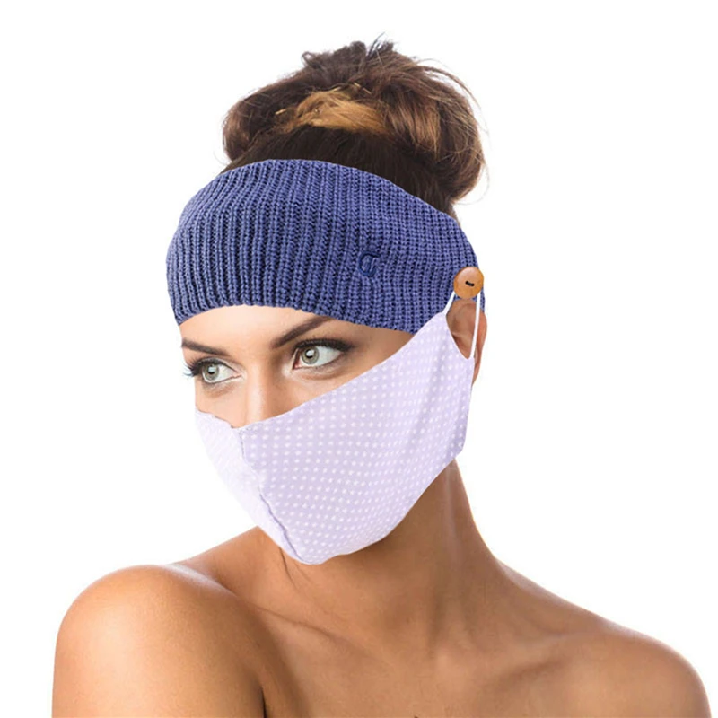 New Women Stretch Outdoor Sports Headbands Nonslip Button Headbands Facemask Holder Comfortable Hair Accessories
New Women Stretch Outdoor Sports Headbands Nonslip Button Headbands Facemask Holder Comfortable Hair Accessories