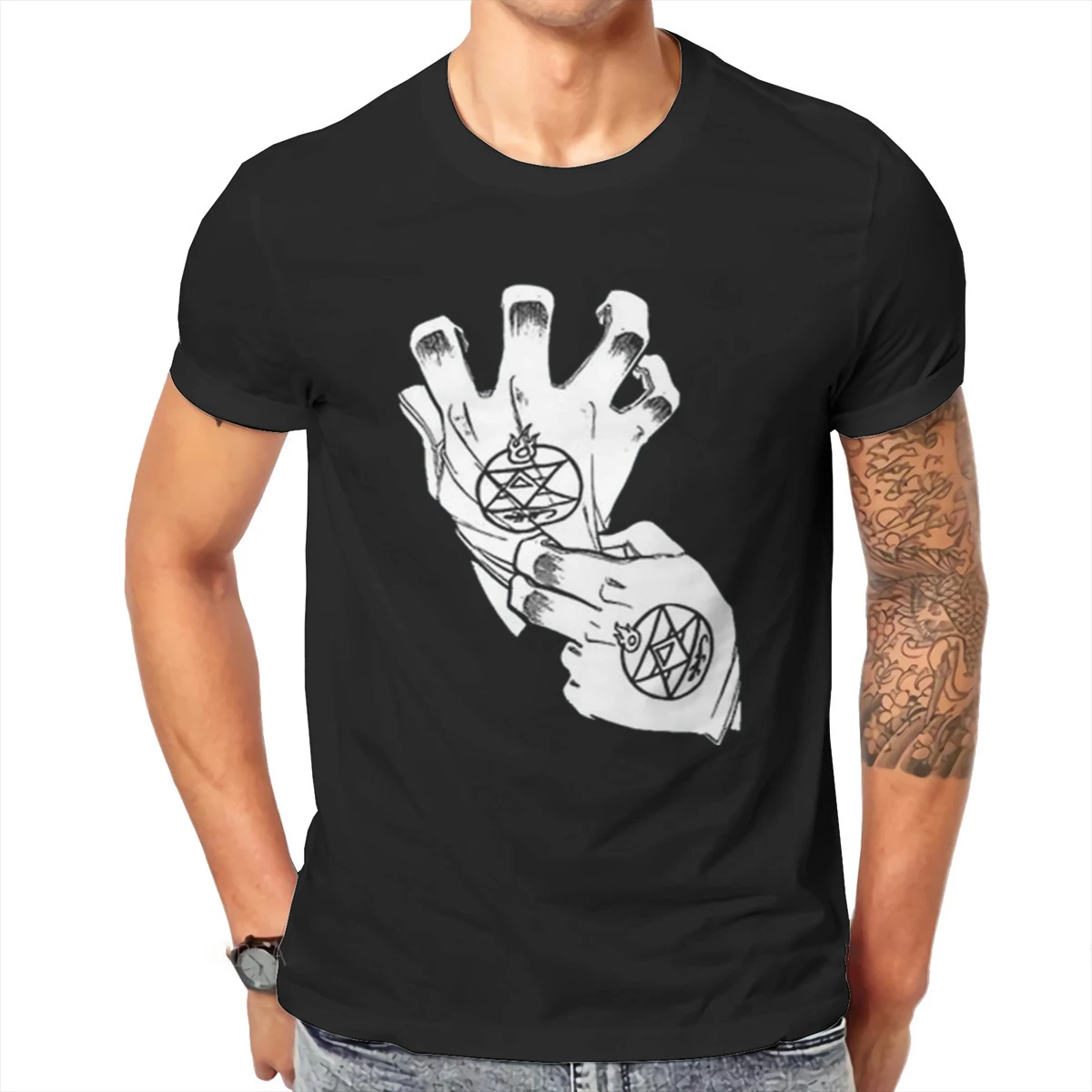 Мужская Винтажная футболка с круглым вырезом, большого размера
Мужская Винтажная футболка с круглым вырезом, большого размера