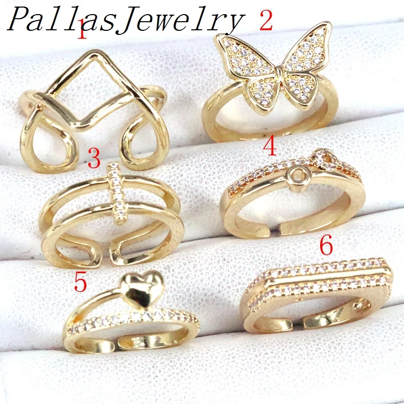 10Pcs Gold Mix Style Cuff Rings For Women Geometric / Butterfly Opening Finger Rings Cubic Zirconia Jewelry Gifts
10Pcs Gold Mix Style Cuff Rings For Women Geometric / Butterfly Opening Finger Rings Cubic Zirconia Jewelry Gifts