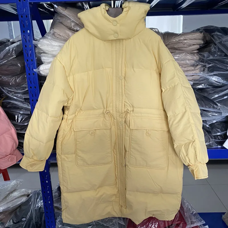 Winter Women Hooded Down Coat 2021 Loose Adjustable Waist Thicken White Duck Down Jacket Solid Casual Pocket Warm Puffer Coat
Winter Women Hooded Down Coat 2021 Loose Adjustable Waist Thicken White Duck Down Jacket Solid Casual Pocket Warm Puffer Coat