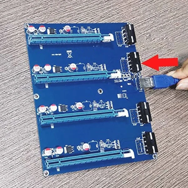 PCI-E Expansion Board Kit PCI-E X1 to 4 PCI-E X16 Slot Graphics Adapter Card for BTC Miner
PCI-E Expansion Board Kit PCI-E X1 to 4 PCI-E X16 Slot Graphics Adapter Card for BTC Miner