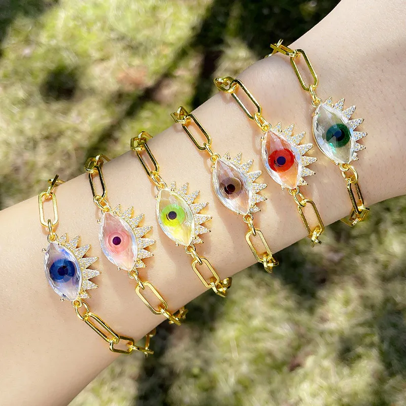 WANGAIYAO new fashion personality exaggerated demon eye bracelet female simple thick chain bracelet girl's day Valentine's Day g
WANGAIYAO new fashion personality exaggerated demon eye bracelet female simple thick chain bracelet girl's day Valentine's Day g