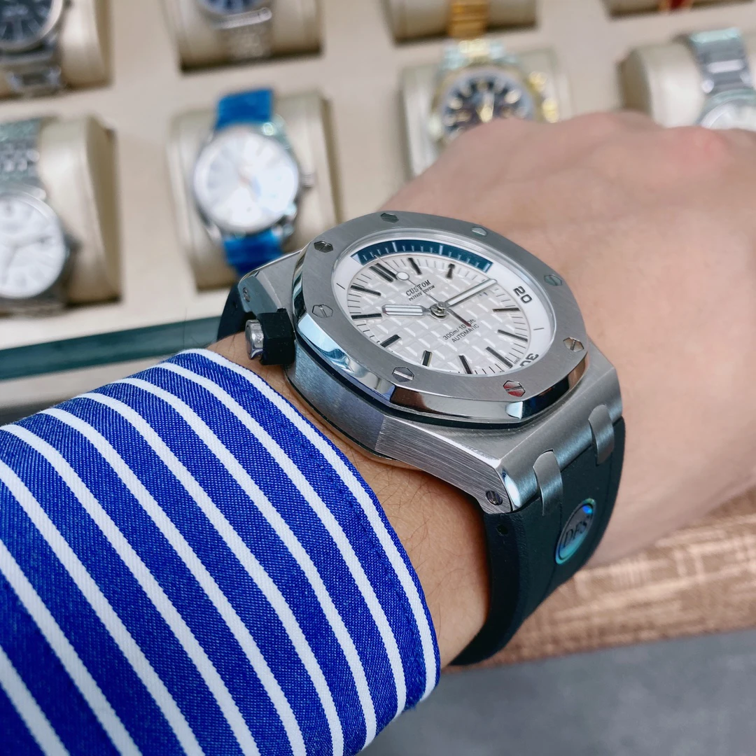 41mm Luxury Brand Sapphire Glass 316L Stainless Steel Luminous Automatic Mechanical Men's Watch