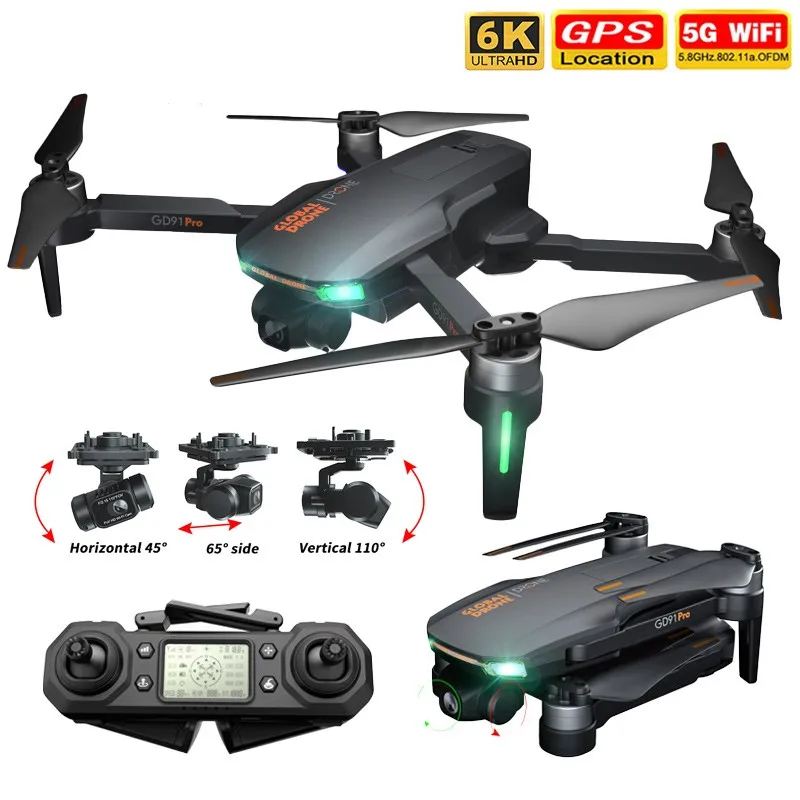 Drone GD91Max With 6K HD Camera 5G GPS WiFi Professional Quadcopter 3-Axis Gimbal Anti-shake UAV Brushless Motor Dron
Drone GD91Max With 6K HD Camera 5G GPS WiFi Professional Quadcopter 3-Axis Gimbal Anti-shake UAV Brushless Motor Dron