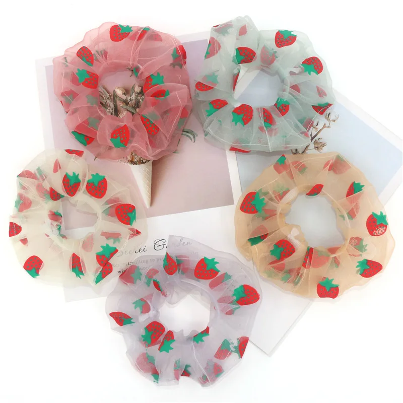 Fashion Colorful Strawberry Headbands for Girls Women Hair Scrunchies Cute Hair Bands Girls Hair Accessories Ponytail Holder
Fashion Colorful Strawberry Headbands for Girls Women Hair Scrunchies Cute Hair Bands Girls Hair Accessories Ponytail Holder