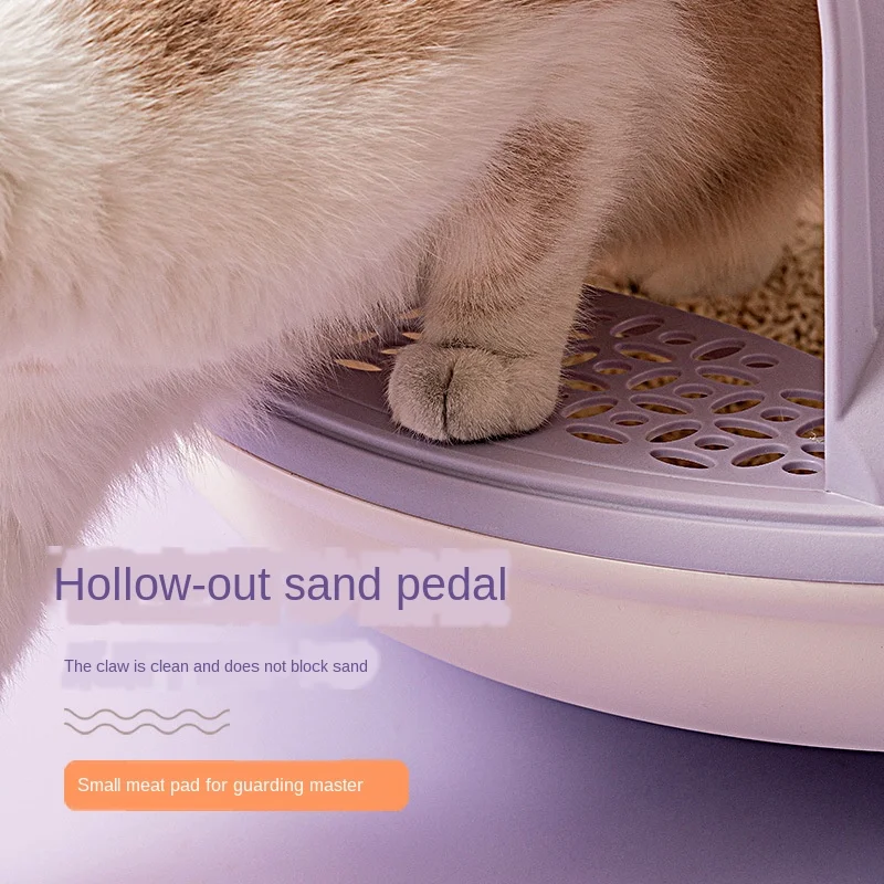 Fully Enclosed Cat Toilet UFO Cat Litter Basin Large Size Anti-splash Cat Feces Basin Cat Supplies Dustproof Smelly Top Portable 
Fully Enclosed Cat Toilet UFO Cat Litter Basin Large Size Anti-splash Cat Feces Basin Cat Supplies Dustproof Smelly Top Portable
