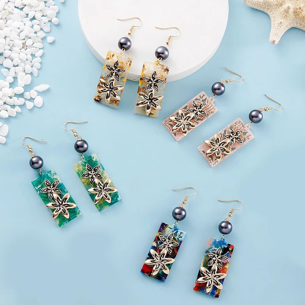 SophiaXuan Flower Drop Earrings Acrylic Resin Jewelry Dangle Earring Women's Multi-color Hawaii Polynesian Trendy for Woman 2021
SophiaXuan Flower Drop Earrings Acrylic Resin Jewelry Dangle Earring Women's Multi-color Hawaii Polynesian Trendy for Woman 2021