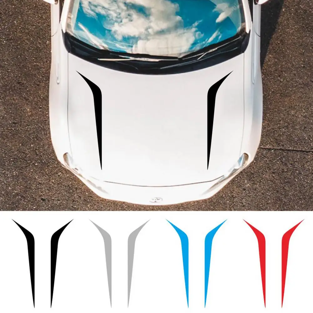 Car Sticker 2pcs Hood Cover Sticker PVC Vinyl Sticker Stripe Decal Modification Hood Decals Stickers Car Acessories 100cm x 26cm
Car Sticker 2pcs Hood Cover Sticker PVC Vinyl Sticker Stripe Decal Modification Hood Decals Stickers Car Acessories 100cm x 26cm