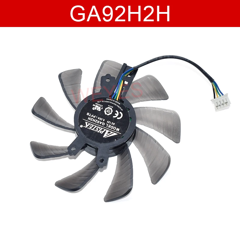 Новинка GA92H2H DC 12V 0.35A 4-проводной c. T.C 49x46x16 мм Диаметр. 85 PWM графический вентилятор