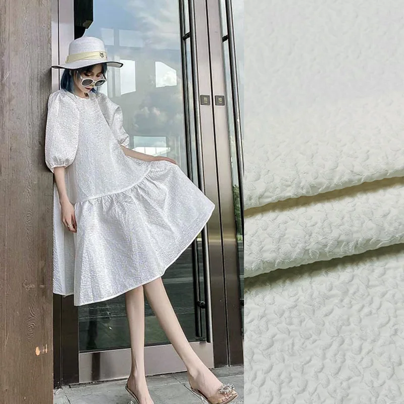 Three-dimensional Jacquard Fabric Polyester Comfortable Soft Breathable Dress Short Skirt Windbreaker Pure Color Cloth Fabrics
Three-dimensional Jacquard Fabric Polyester Comfortable Soft Breathable Dress Short Skirt Windbreaker Pure Color Cloth Fabrics