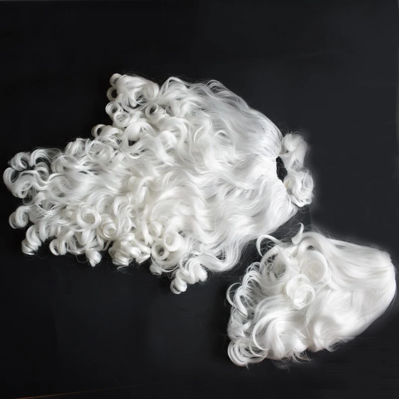 Christmas Santa Claus Beard Wig 60/80cm White Curly Long Synthetic Hair Adult Cosplay Costume Christmas Gift Role Play
Christmas Santa Claus Beard Wig 60/80cm White Curly Long Synthetic Hair Adult Cosplay Costume Christmas Gift Role Play