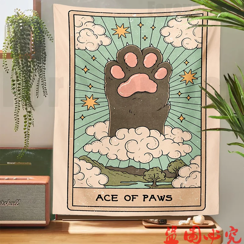 Tarot Cat Paws Tapestry Wall Hanging Tarot Bohemian Witchcraft Decoration Home Decoration Hippie Mattress Girls Dorm Room Decor
Tarot Cat Paws Tapestry Wall Hanging Tarot Bohemian Witchcraft Decoration Home Decoration Hippie Mattress Girls Dorm Room Decor