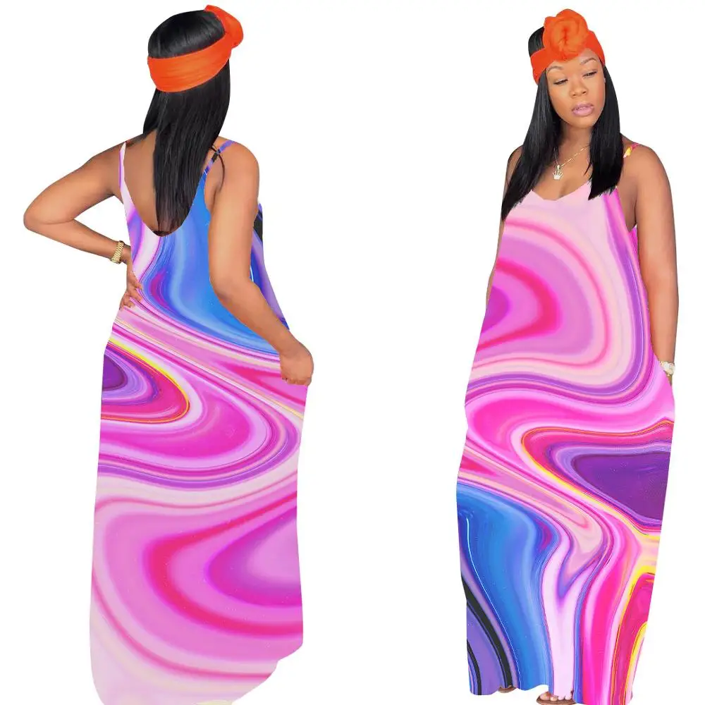 Women Backless Sleeveless Sexy Dress Bandage Bodycon Evening Party Spaghetti Strap Maxi Dresses Tie Dyeing Long Dress
Women Backless Sleeveless Sexy Dress Bandage Bodycon Evening Party Spaghetti Strap Maxi Dresses Tie Dyeing Long Dress