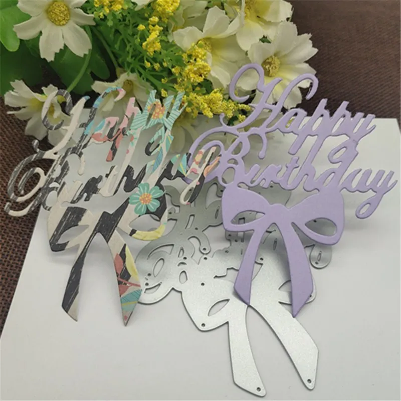 Craft DIY Die Cut Happy birthday with bow Metal Cutting Dies Stencil Scrapbooking Photo Album Card Paper Embossing
Craft DIY Die Cut Happy birthday with bow Metal Cutting Dies Stencil Scrapbooking Photo Album Card Paper Embossing