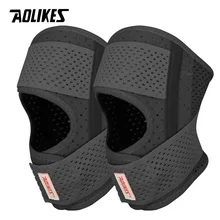 AOLIKES 얇은 통기성 무릎 보호대, 스프링 무릎 패드, 러닝 배구 농구 무릎 보호대