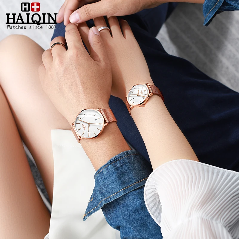 2019 HAIQIN женские часы высокого качества Reloj Mujer роскошные брендовые модные