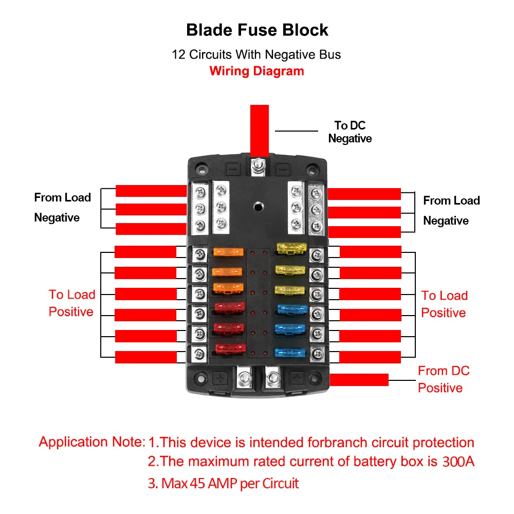 Fuse Box Holder Block & Warning Indicator For Auto Car Marine Trike 60V 300A 6 Ways 12 Ways Blade Fuse Block Plastic Cover
Fuse Box Holder Block & Warning Indicator For Auto Car Marine Trike 60V 300A 6 Ways 12 Ways Blade Fuse Block Plastic Cover