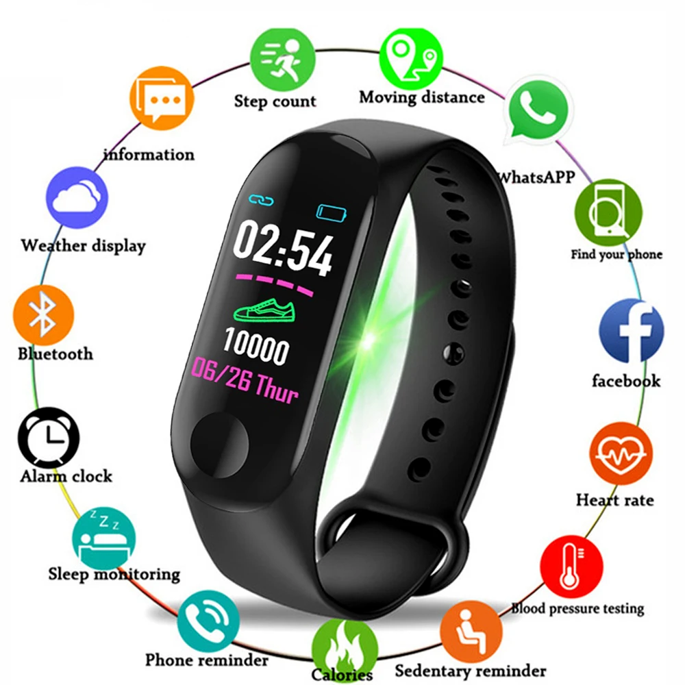 Smart Bracelet Waterproof Wristband For Sleep Heart Rate Monitor Blood Pressure Fitness Tracker Smart Watch Band Pedometer
Smart Bracelet Waterproof Wristband For Sleep Heart Rate Monitor Blood Pressure Fitness Tracker Smart Watch Band Pedometer