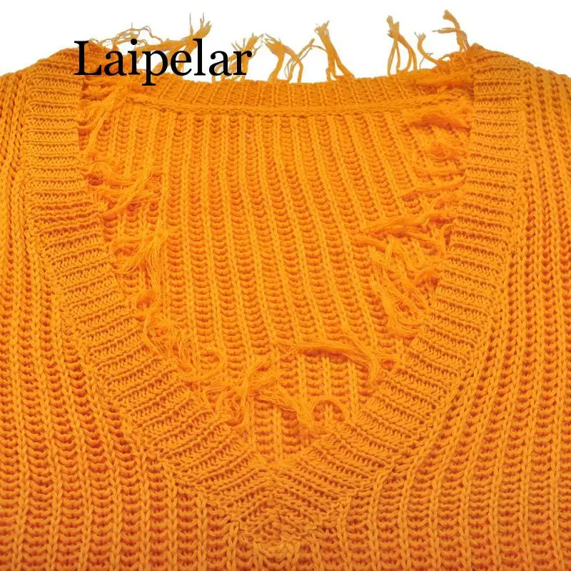 Laipelar Autumn and Winter Fashion Long Sleeve V-neck Solid Color Backless Loose Ladies Sweater
Laipelar Autumn and Winter Fashion Long Sleeve V-neck Solid Color Backless Loose Ladies Sweater