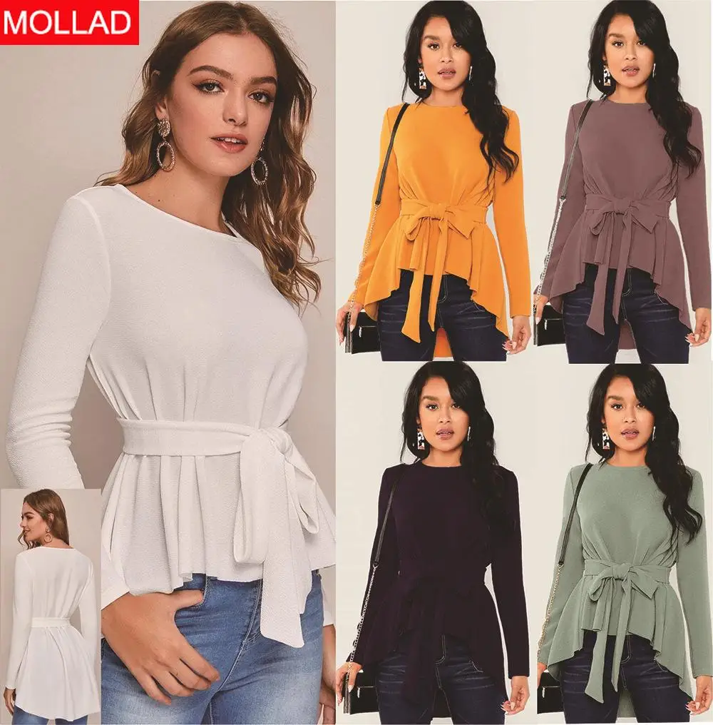 Large Size Women's Pullover Solid Color round Neck Long Sleeve Temperament Commute Lace-up 2021 Autumn Winter Shirt
Large Size Women's Pullover Solid Color round Neck Long Sleeve Temperament Commute Lace-up 2021 Autumn Winter Shirt