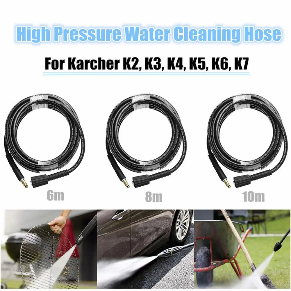 6/8/10 Meters High Pressure Washer Hose For Karcher K-series 160 BAR/2320 PSI Car Washer Water Cleaning Extension Hose
6/8/10 Meters High Pressure Washer Hose For Karcher K-series 160 BAR/2320 PSI Car Washer Water Cleaning Extension Hose