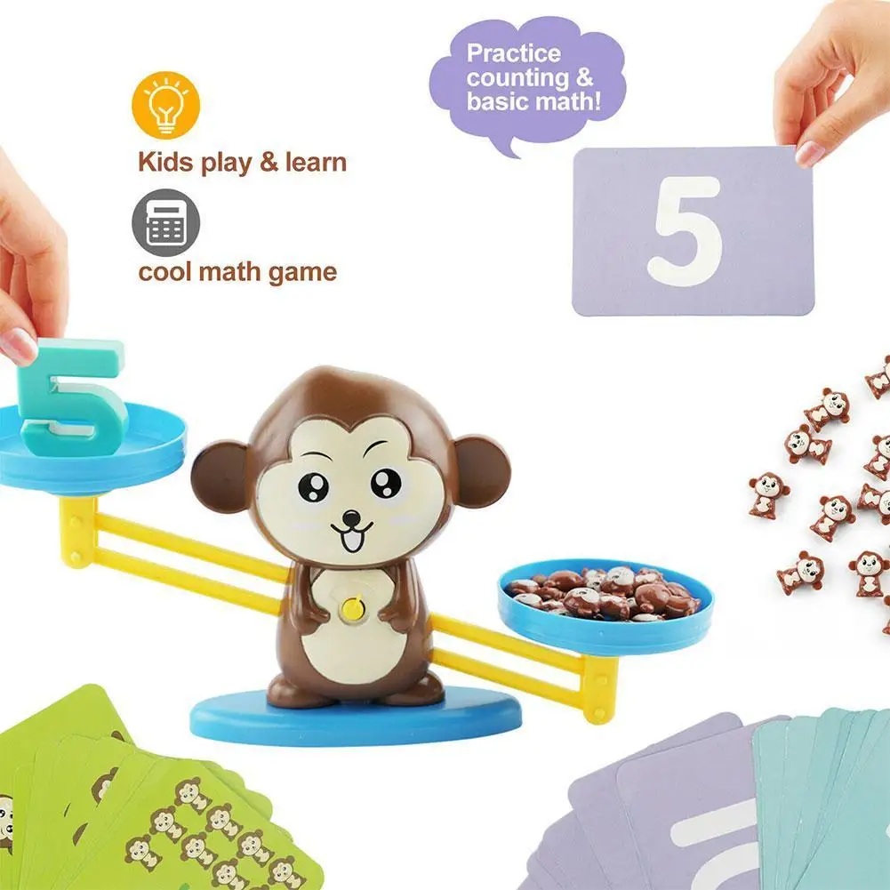 Montessori Children's Weight Animal Balance Math Toy Arithmetic Learning Monkey Animal Balance Scale Number Game Learning Toy
Montessori Children's Weight Animal Balance Math Toy Arithmetic Learning Monkey Animal Balance Scale Number Game Learning Toy