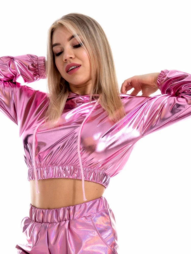 2021 new Bright leather sexy navel leakage long sleeve hooded Pullover short sweater womens fashion sexy for women clubwear
2021 new Bright leather sexy navel leakage long sleeve hooded Pullover short sweater womens fashion sexy for women clubwear