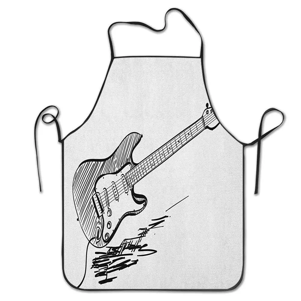 Apron with Pockets,Aprons Bulk,Aprons Unisex,Ideal for Kitchen,Garden-Hand Drawn Style Electric Guitar on White Backdrop Rock
Apron with Pockets,Aprons Bulk,Aprons Unisex,Ideal for Kitchen,Garden-Hand Drawn Style Electric Guitar on White Backdrop Rock
