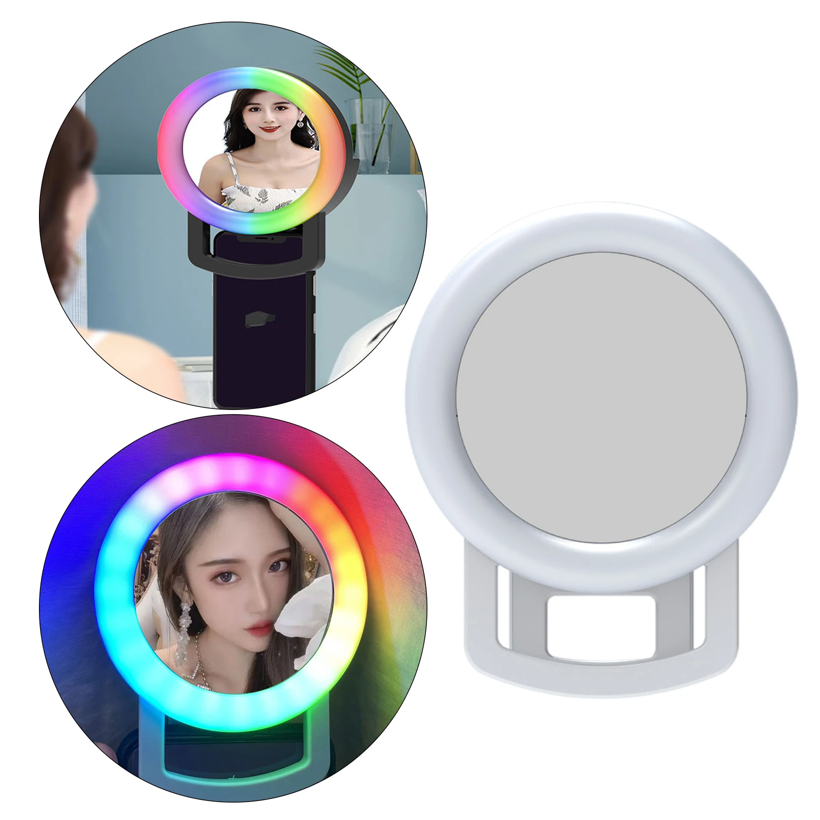 Selfie Light Ring Led Circle Clip-on Selfie Fill Light with 12 Led USB Rechargeable Portable for Smart Phones, Makeup Mirrors
Selfie Light Ring Led Circle Clip-on Selfie Fill Light with 12 Led USB Rechargeable Portable for Smart Phones, Makeup Mirrors