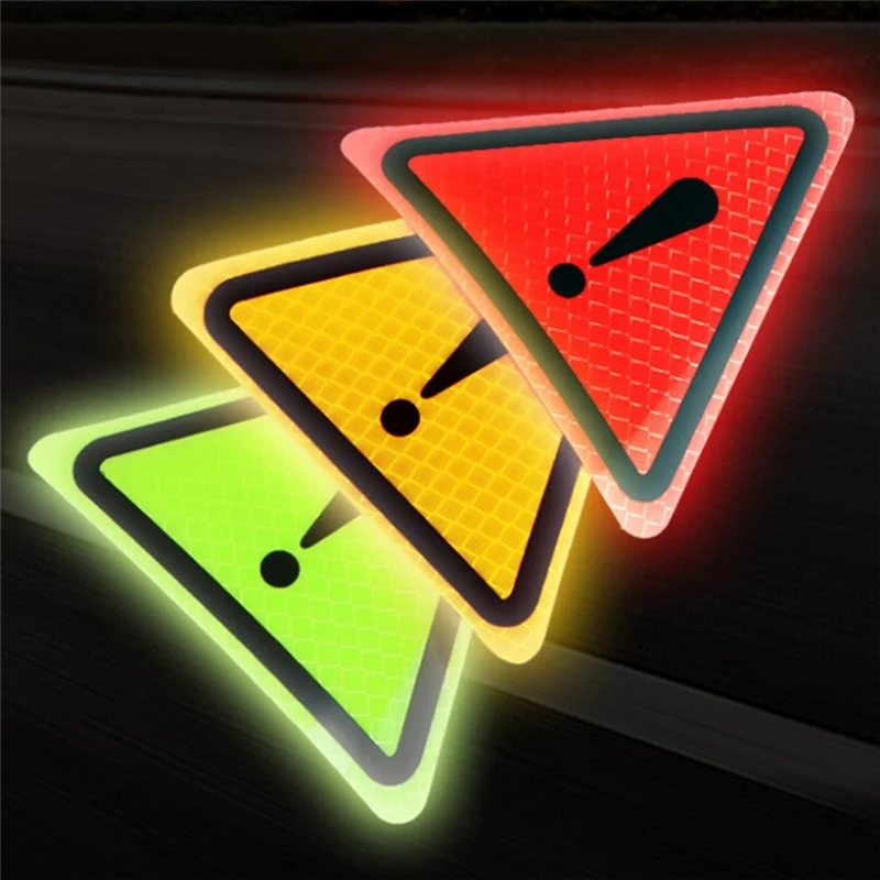 Universal Reflective Stickers Car Bodywork Decorative Plaster Motorcycle Triangle Exclamation Warning Label Reflective Warning
Universal Reflective Stickers Car Bodywork Decorative Plaster Motorcycle Triangle Exclamation Warning Label Reflective Warning
