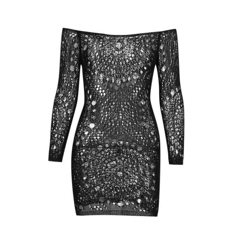 Women Woolen See-Through Long-Sleeved Bodycon Dress Summer Cotton Sexy Black Stretch Off The Shouldere Party Pencil Mini Dresss
Women Woolen See-Through Long-Sleeved Bodycon Dress Summer Cotton Sexy Black Stretch Off The Shouldere Party Pencil Mini Dresss