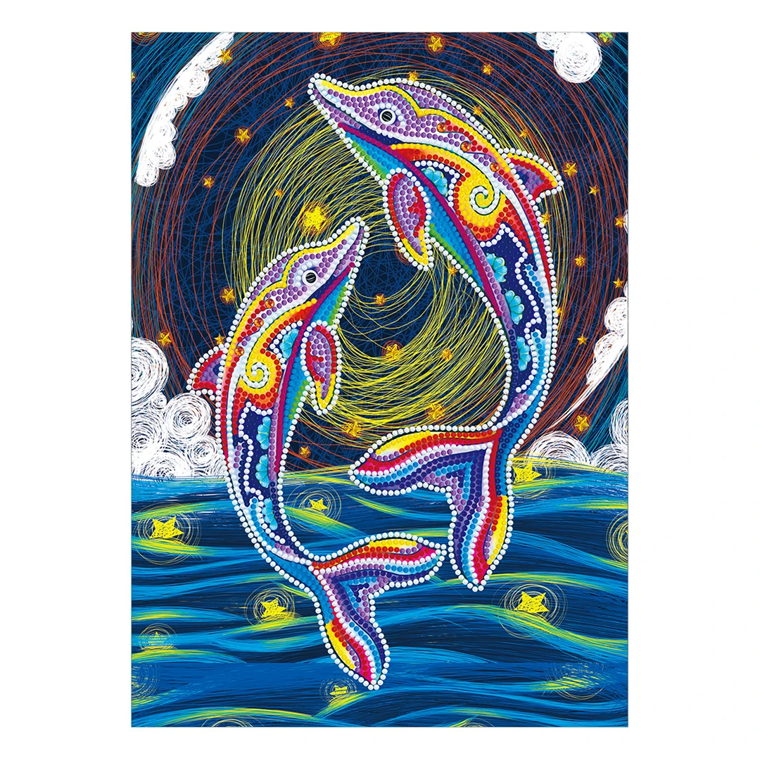 New Arrival Glow In Dark Dolphin 5D Luminous Child Diamond Embroidery Full Round Drill Rhinestone Embroidery Resin Best Gift
New Arrival Glow In Dark Dolphin 5D Luminous Child Diamond Embroidery Full Round Drill Rhinestone Embroidery Resin Best Gift