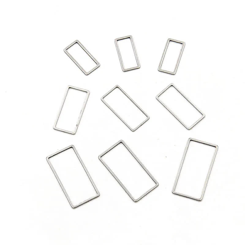 20Pcs/lot 3 Size Geometric rectangular charm stainless steel pendant pressing resin frame die frame open frame DIY jewelry makin
20Pcs/lot 3 Size Geometric rectangular charm stainless steel pendant pressing resin frame die frame open frame DIY jewelry makin