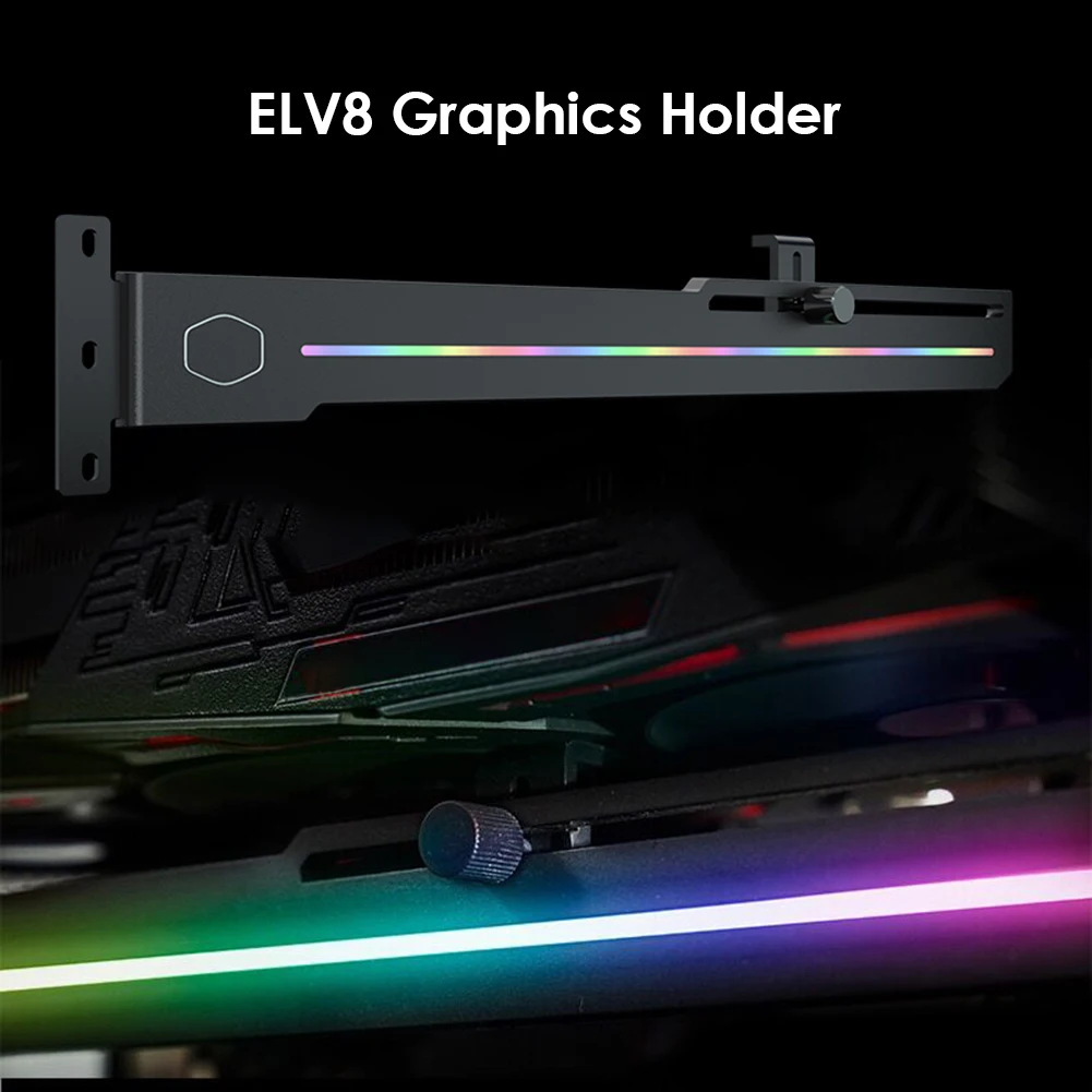 Graphic Card Bracket Cooler Master ELV8 ARGB GPU Holder Adjustable Length Height for Office Caring Computer Supplies
Graphic Card Bracket Cooler Master ELV8 ARGB GPU Holder Adjustable Length Height for Office Caring Computer Supplies
