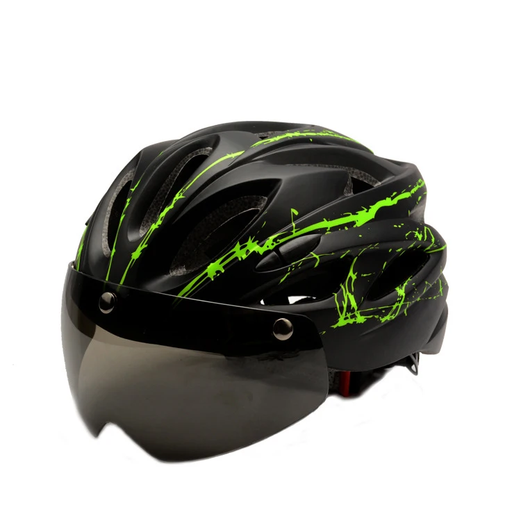 Bike Helmet Adult Ultra-light Pattern Helmet Bicycle Cycling Road Mountain Helmet with Removable Magnetic Goggle Fit Men/Women
Bike Helmet Adult Ultra-light Pattern Helmet Bicycle Cycling Road Mountain Helmet with Removable Magnetic Goggle Fit Men/Women