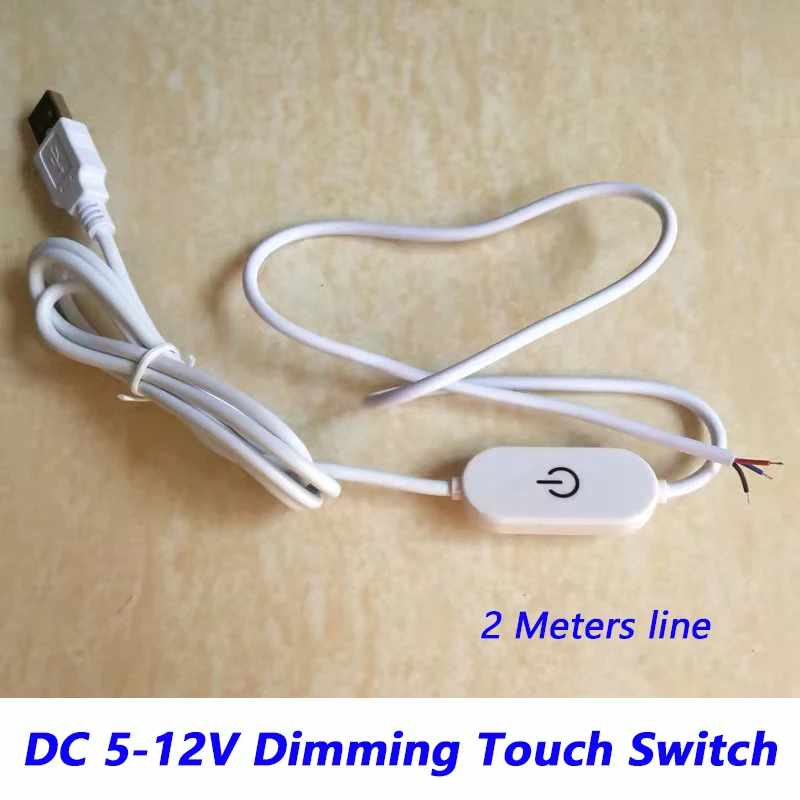 LED lights online touch switch dimming controller WIth 2 Meters Line DC 5V 12V two-color controller
LED lights online touch switch dimming controller WIth 2 Meters Line DC 5V 12V two-color controller
