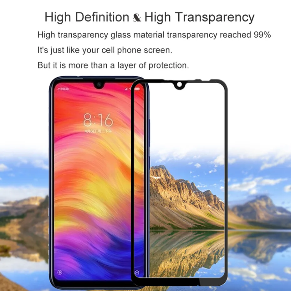 Tempered Glass for xiomi Redmi Note 7 note 7 pro Full Cover Screen Protector Glass On For xiaomi redmi Note 7pro Protective Film
Tempered Glass for xiomi Redmi Note 7 note 7 pro Full Cover Screen Protector Glass On For xiaomi redmi Note 7pro Protective Film