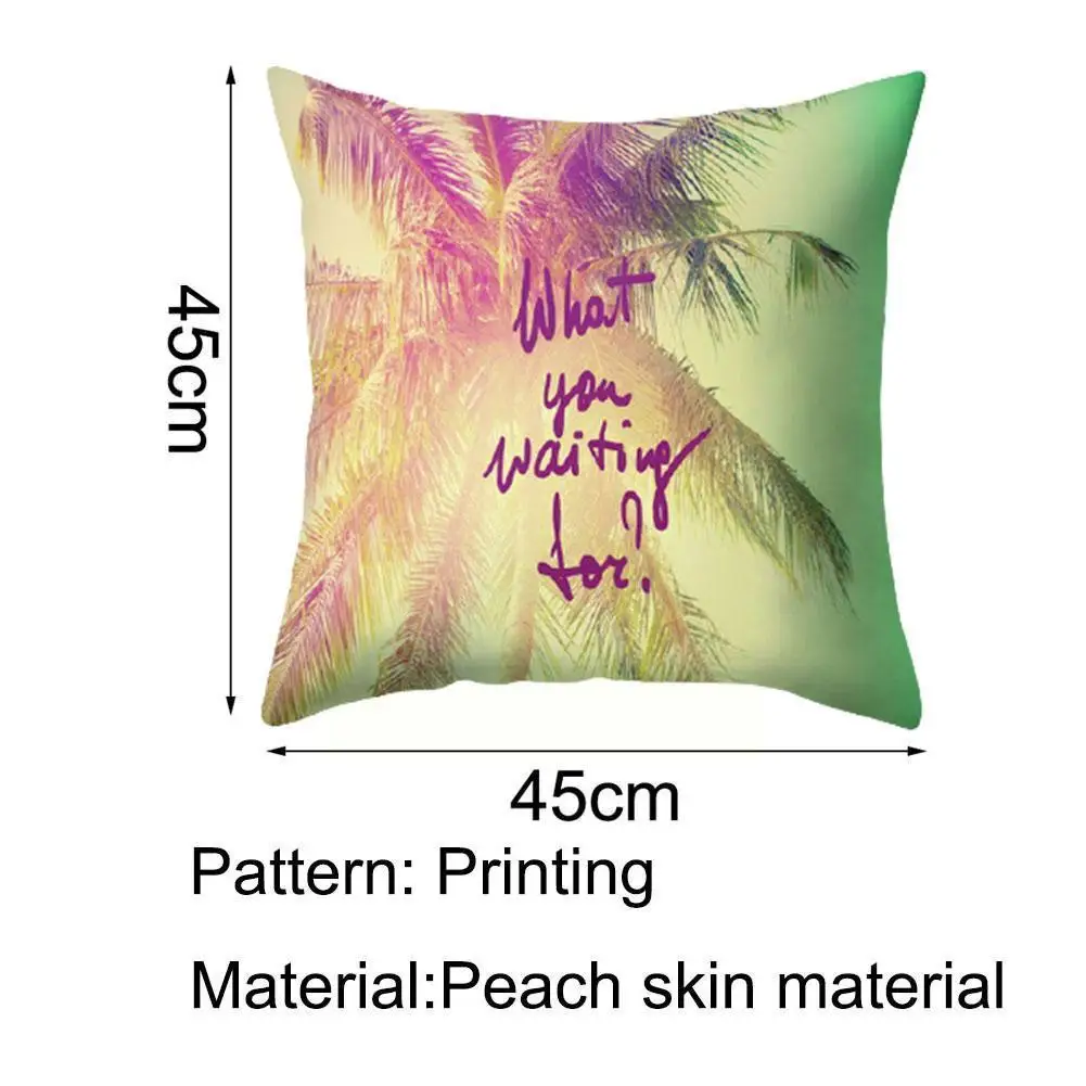 Beach Coconut Tree Leaves Throw Pillowcase Summer Landscape Square Cushion 45*45cm Sofa Home Cover Decoration Pillowcase E3C8 
Beach Coconut Tree Leaves Throw Pillowcase Summer Landscape Square Cushion 45*45cm Sofa Home Cover Decoration Pillowcase E3C8