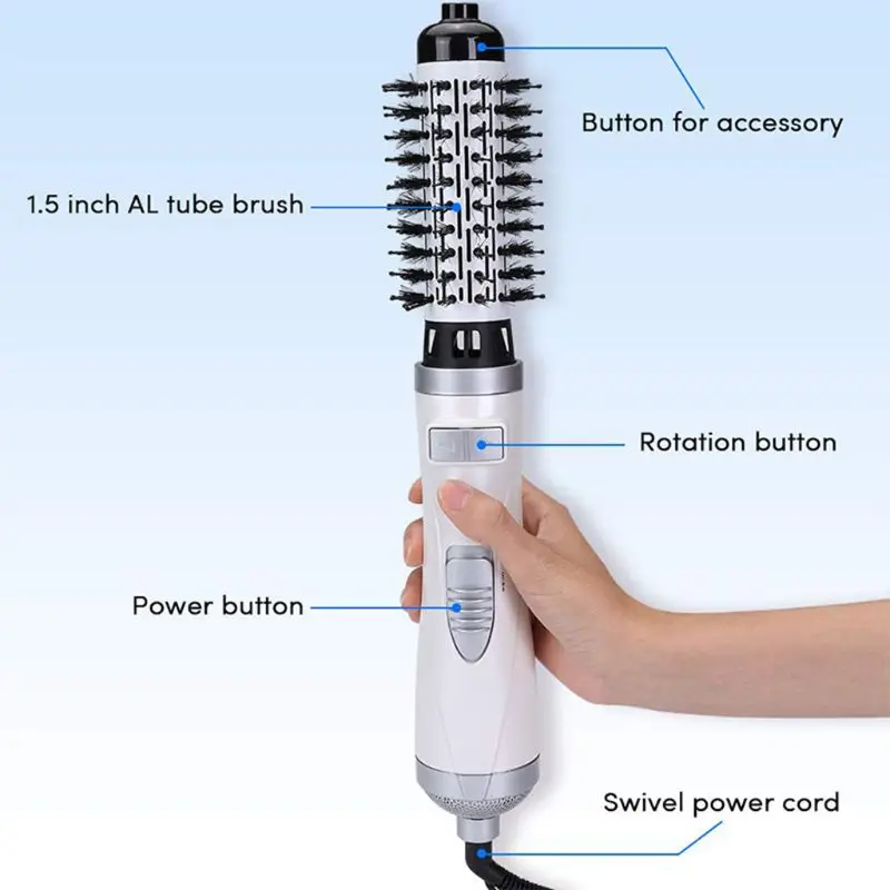 2 in 1 Rotating Brush Ceramic Hair Straightener Curler Styler Salon Styling Tool 27RB
2 in 1 Rotating Brush Ceramic Hair Straightener Curler Styler Salon Styling Tool 27RB