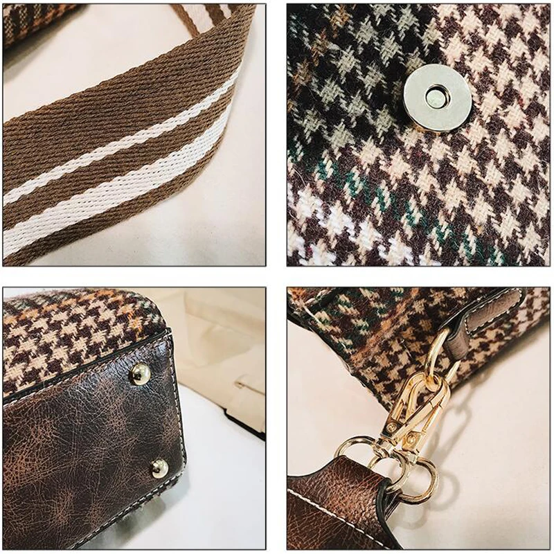 2019 Fashion Brand Bag Women Wool Plaid Handbags Luxury Lattice Handbag Ladies Chain Shoulder Bags Small Messenger Bag Purse
2019 Fashion Brand Bag Women Wool Plaid Handbags Luxury Lattice Handbag Ladies Chain Shoulder Bags Small Messenger Bag Purse