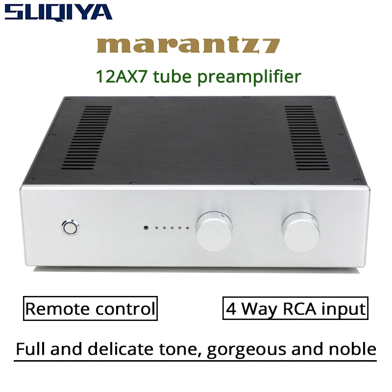SUQIYA-PRT07B-12AX7 Tube Preamplifier hifi Amplifier Preamp Tube Pre amplificador Reference Marantz 7 Circuit
SUQIYA-PRT07B-12AX7 Tube Preamplifier hifi Amplifier Preamp Tube Pre amplificador Reference Marantz 7 Circuit