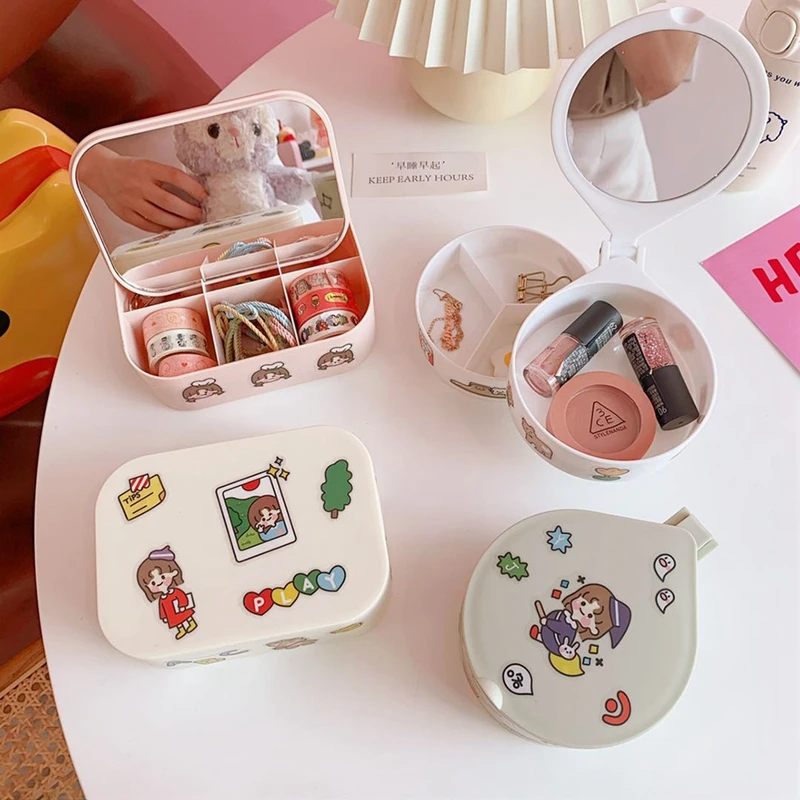 Creative Portable Jewelry Ring Storage Organizer Box Compartment Tray Holder Travel Earring Jewelry Case With Mirror Showcase
Creative Portable Jewelry Ring Storage Organizer Box Compartment Tray Holder Travel Earring Jewelry Case With Mirror Showcase