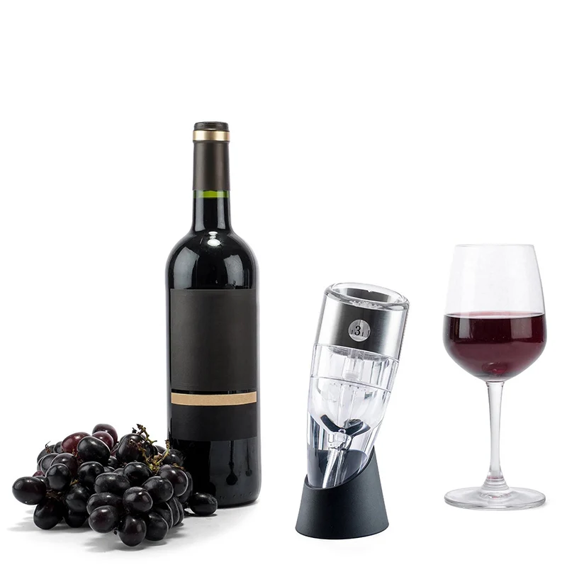 Adjustable Wine Aerator Quick Aerating Wine Pourer Red Wine Whiskey Magic Aerator Decanter Pourer Spout With Holder Bar Tools 
Adjustable Wine Aerator Quick Aerating Wine Pourer Red Wine Whiskey Magic Aerator Decanter Pourer Spout With Holder Bar Tools