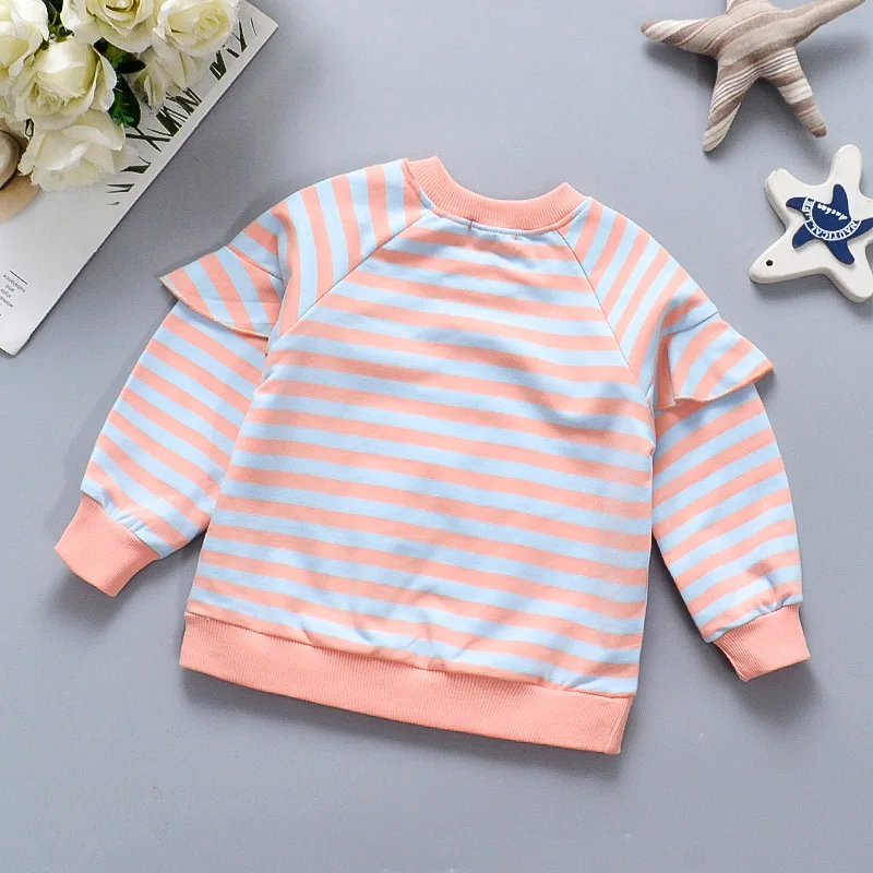 New Kids Clothes Girls Long Sleeves Autumn Winter Outfits Rabbit Printed Striped Ruffle Color Block T-shirt Children Tops 1-4Y
New Kids Clothes Girls Long Sleeves Autumn Winter Outfits Rabbit Printed Striped Ruffle Color Block T-shirt Children Tops 1-4Y