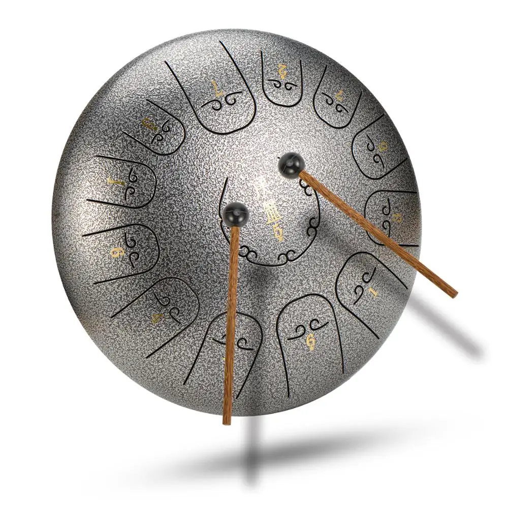 Steel Tongue drum 12 inch 13 tones Ethereal drum handpan drum Tang drum Beginner's musical instrument Percussion Silver drum
Steel Tongue drum 12 inch 13 tones Ethereal drum handpan drum Tang drum Beginner's musical instrument Percussion Silver drum
